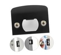 UKCOCO 4 Ensembles Jeu de Plaques de Gâche Épais pour Serrure de Porte Intérieure Kit Complet avec Boîte de Fixation et Vis Plaques de Verrouillage Robustes pour Portes Bois