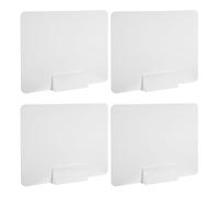UKCOCO 4 Ensembles Panneaux de Confidentialité PVC pour Bureau Séparateurs de Bureau pour Bibliothèque Cloisons de Séparation pour Examens Panneaux pour Étudiants et Professionnels