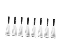 UKCOCO 4 Ensembles Spatule À Poisson Frit Multifonctionnelle Spatule Professionnelle pour Plaque De Cuisson en Acier avec Poignée Spatule À Steak Spatule À Remuer Pelle À 2 pièces * 4