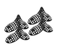 UKCOCO 4 Paires Embauchoirs en Plastique Noir à Structure Creuse pour Baskets, Prévention des Plis et Gestion Optimisée des Chaussures, pour Rangement et Déplacement