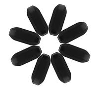 UKCOCO 4 Paires Valise Plastique Noir de Rechange Anti-dérapants à Vis pour Stabiliser et Réparer Base de Bagage