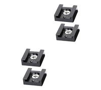 UKCOCO 4 Pcs Adaptateur De Chaussure Chaude Adaptateur De Chaussure Froide Chaussure Flash Adaptateur Montage De Chaussure Froide Chaussure Flash Support Remplir La Lumière Base Étagère