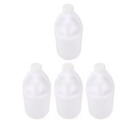 UKCOCO 4 Pièces Bidon Vide D’un Gallon 1l en Plastique Blanc pour Atelier