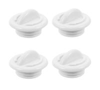 UKCOCO 4 Pièces Bouchon de vidange congélateur Caps de vidange des fuites Stoppers réfrigérateur Bouchons à vis réfrigérateur Caps de bouchage Plus Plastique Blanche