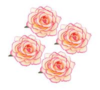 UKCOCO 4 pièces Broche Fleur Rose Épingles Cheveux Décoratives Élégantes pour Fête Hawaïenne Mariage Plage et Festival Accessoire et