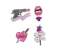 UKCOCO 4 pièces Broche Forme de Épingles pour Femmes Accessoire de Mode Original pour Vêtements et Sacs pour Fêtes Occasions Spéciales