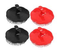 UKCOCO 4 pièces Brosse Massage Cheveux Plastique Brosse Exfoliante Douce pour Peigne de Ergonomique pour Soin et Nettoyage Du