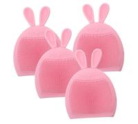 UKCOCO 4 pièces Brosse Nettoyante Visage Silicone Outil de Nettoyage Facial Pratique Design pour Partage Massage Visage