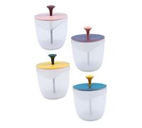 UKCOCO 4 pièces Bubble Cup Visage Mousseur Portable PP Outil Pratique pour Nettoyage Délicat Visage Shampooing et Gel Design et Compact pour Décoration Maison