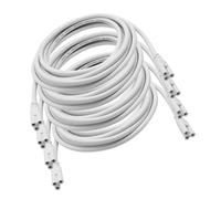 UKCOCO 4 pièces Câble Alimentation LED Tube Broches Connecteur Double Tête pour Raccordement Lampes Intégrées Extension Sans Câblage Supplémentaire Résistant et Compatible Acv