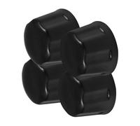 UKCOCO 4 pièces Cache-moyeu Caoutchouc ATV pour Roues Capuchons Anti-poussière Résistants Protection Jantes Quad et Buggy Installation Facile