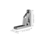 UKCOCO 4 pièces Charnières Placard Angle Large avec Bras Court Économiseur pour Cuisine Salle de Bain et Dressing Ouverture Lot