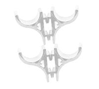 UKCOCO 4 pièces Crochets pour Étagère de Congélateur Aluminium Supports Solides et Faciles à Installer sans Perçage Accessoires pour Réfrigérateur et Armoire Réfrigérée