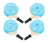 UKCOCO 4 Pièces de Remplacement pour Trotteurs Garçon Fille Roulettes Plastique Silencieuses à Rotation Adaptées Parquets et Tapis Flexibles pour Apprentissage et Mobilité