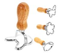 UKCOCO 4 pièces Emporte Inoxydable pour Biscuits et Raviolis Moules Pâtisserie Thème Pâques Forme Fleur Œuf Lapin Découpe Pâte Sûre et Réutilisable