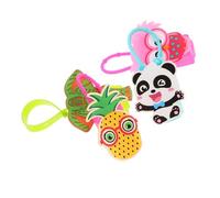 UKCOCO 4 pièces Étui Silicone pour Petite Bouteille de Mains Housse Portable Cartoon pour Flacon Voyage Léger et Motifs Panda Ananas Chouette