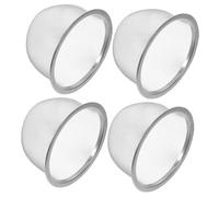 UKCOCO 4 pièces Filtre à Résidus de Thé Acier Inoxydable Infuseur à Maille Fine Tamis Insert pour Théière et Tasse et Portable pour Amateurs de Thé Chinois