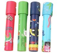 UKCOCO 4 pièces Kaleidoscope Papier pour Garçon Fille Lot de Design Rotatif Créatif Éducatif Style Aléatoire pour Garçons et Filles Stimule Imagination et
