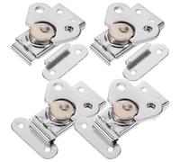 UKCOCO 4 Pièces Loquet Acier Inoxydable Fixation de Surface Robuste Accessoire Flight Case pour Boîtes Coffres et Valises Sécurisés