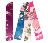 UKCOCO 4 pièces Lot de Housses Élégantes pour Éventail Pliant Japonaises Vintage Légères et Durables Protection Anti-poussière pour Éventail Portatif Féminin