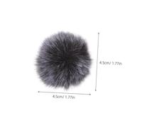 UKCOCO 4 Pièces Lot de Protections Antivent pour Micro sans Fil Mini Clip Coupe Brise Lapel Micro Du Bruit Du Vent Filtre Pop Matériau Doux pour Enregistrement Extérieur