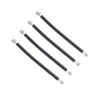 UKCOCO 4 pièces Lot de Rallonges de Tuyau de Pompe à Air Accessoires de Pompe avec Embout Américain Tube Extension Fileté pour Valves de Pneus de Vélo et Voiture Installation Facile et