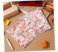 UKCOCO 4 pièces Miniature Dollhouse Tiles Set Realistic Tiny House Tile Decorations for Kitchen Bathroom Living Small Lightweight Miniatures Decor for DIY Dollhouse Accessories