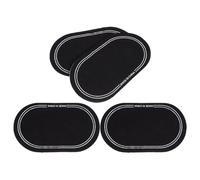 UKCOCO 4 Pièces Patch Double Pédale pour Grosse Caisse Protecteur Autocollant Noir pour Peau de Batterie Coussinets Sourdine Résistants pour Accessoires de Percussion et Pratique