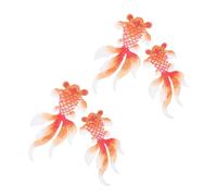 UKCOCO 4 pièces Patch Vêtement Brodé Poisson DIY Lot de Décoration et Réparation Textile Double Face Adapté à Tous Matériaux