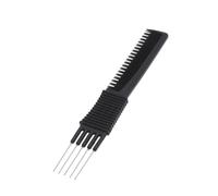UKCOCO 4 pièces Peigne à Queue Acier Multifonctionnel pour Coiffure et Coupe de Cheveux Peigne Stylistique et Durable pour Salon et Usage Domestique