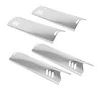 UKCOCO 4 pièces Plaques de Cuisson INOX pour Barbecue Protège Brûleur de Rechange Résistantes à Haute Température pour Brasero et Grill Kit