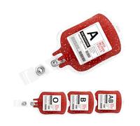 UKCOCO 4 pièces Porte-badge Rétractable Pailleté Acrylique Robuste Clips Crocodile pour Infirmiers et Médecins Accessoires Professionnels pour Hôpital et Bureau