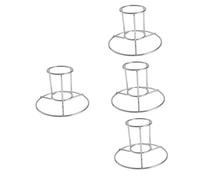 UKCOCO 4 Pièces Rôtissoire à Volaille Multi Inoxydable Support Portable pour Poulet Accessoire BBQ pour Camping Plein Air