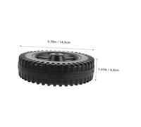 UKCOCO 4 Pièces Roues de Barbecue Directionnelles Plastique Soufflé Roues de Rechange Durables pour Chariot de Grillage Mobilité Stable Gazon et Gravier Installation Facile pour Barbecue