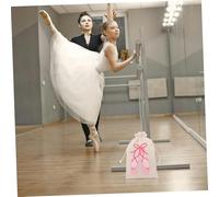 UKCOCO 4 Pièces Sac à Cordon Ballet Thème Élégant Sac de Rangement et Compact pour Chaussures de Danse Costumes et Accessoires Portable pour Cours et Représentations