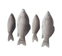 UKCOCO 4 Pièces Simulated Fish Models PU Material Realistic Fake Sea Fish Props for Photography Food Styling and Party Decoration