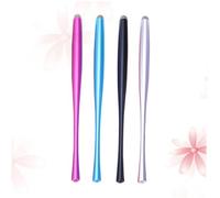 UKCOCO 4 pièces Stylet Tactile Métal avec Embouts Fibre Remplaçables Stylo Capacitif Fin pour Téléphone et Tablette Haute Précision Couleurs Assorties Rouge Argent Noir Bleu