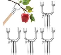UKCOCO 4 Pièces Support de Branche pour Arbre Fruitier en Alliage | Vergers et Vignobles, Protège les Branches Lourdes, Soutien Polyvalent, Couleur Argenté