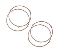 UKCOCO 4 pièces Support Rotatif pour Micro Ondes Anneau de Plateau Verre Haute Température Accessoires Micro Ondes Multifonction Roulettes Stables pour Chauffage Uniforme