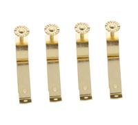 UKCOCO 4 pièces Support Tringle Rideau Réglable Acier Robuste Lot de Bases pour Tringles Simples Accessoires de Fixation pour Barre de Rideau Roma et Fenêtre