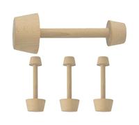 UKCOCO 4 pièces Tart Tamper Bois Outil de Pâtisserie pour Modeler Pâte à Tartelettes et Mini Tartes Ustensile Réutilisable pour DIY Pâtisserie Familiale