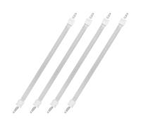 UKCOCO 4 Pièces Tube Chauffant de Remplacement pour Chauffage Infrarouge, Élément Chauffant Tubulaire Électrique en Quartz et Céramique, Blanc, 9 Pouces, pour Chauffage D'intérieur