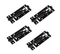 UKCOCO 4 Pièces Verrou de Sécurité à Coulisse Acier Inoxydable pour Porte Système de Verrouillage sans Clé Installation Facile pour Portes de Jardin et