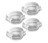 UKCOCO 4 Pièces Verrouillage de sécurité pour Enfants Verrouillage du Four Couvercle de Trou de Serrure de Porte serrures Enfants pour Porte Serrure de tiroir Plastique Transparent