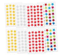 UKCOCO 40 feuilles Autocollants Décoratives Gommettes Récompense Multicolores pour Garçon Fille Petites Papier pour Motivation Scolaire et Activités
