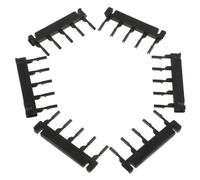 UKCOCO 40 Pièces Clips pour Extensions de Cheveux Noir en Plastique sans Trace Réinstallation Rapide, Accessoires Coiffure Femme pour Pose et Entretien Facile
