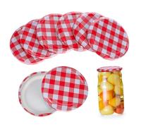 UKCOCO 40 pièces Couvercles de Bocaux Hermétiques Lot pour Bocaux à Conserves Couvercles Polyvalents Étanches pour Confitures Sauces et Épices