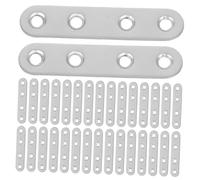 UKCOCO 40 Pièces Équerres Plates INOX Renforcées Supports Angle Acier Inoxydable Épais pour Meubles Fixations Métalliques Solides pour Assemblage avec Espacement de Trou
