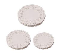 UKCOCO 450 pièces Papier Absorbant Anti-graisse pour Snacks Jetable Coussinets Décoratifs Papier Dentelle Alimentaire pour Pizza Fritures et Sandwichs