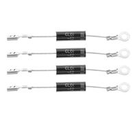UKCOCO 4pcs Diodes universelles pour four à micro-ondes Diode redresseuse unidirectionnelle haute tension métal noir avec terminal pour four domestique